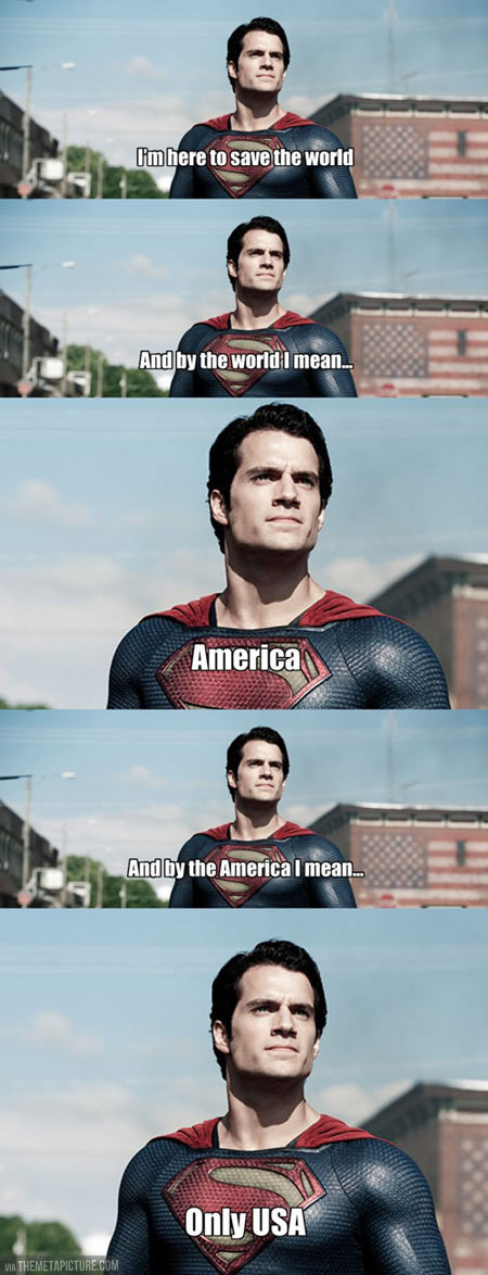Superman is a jerk…