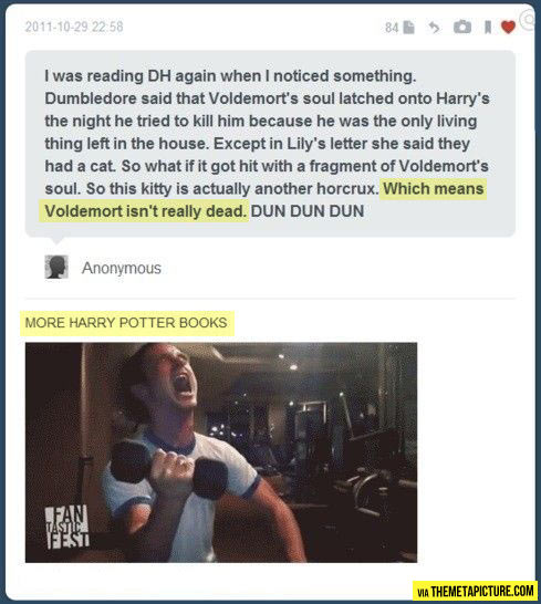 More Harry Potter books…