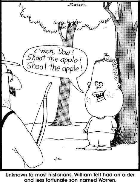 Shoot the apple…