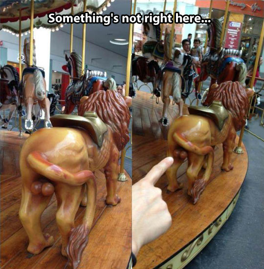 Anatomically correct carousel…