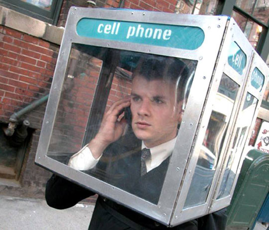 Cell phone booth…