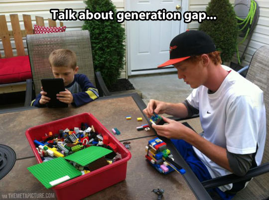 Generation gap in a picture…