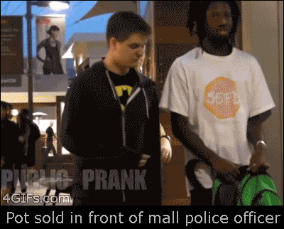 Pot deal in the mall…