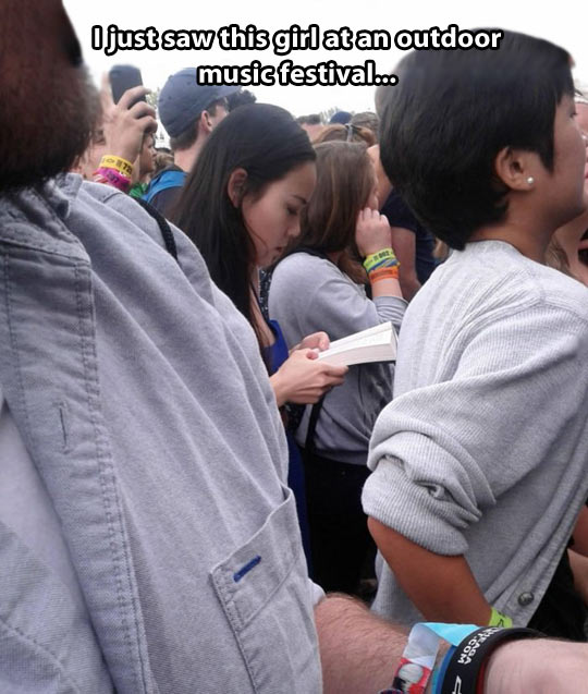 Spotted at an outdoor music festival…