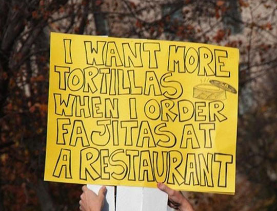 Finally a protest I can get behind…