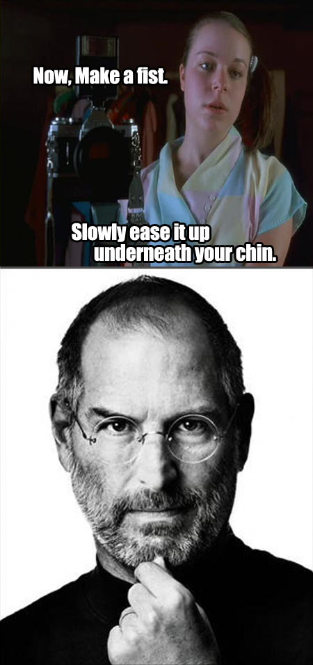 funny-photoshoot-Steve-Jobs-chin-fist