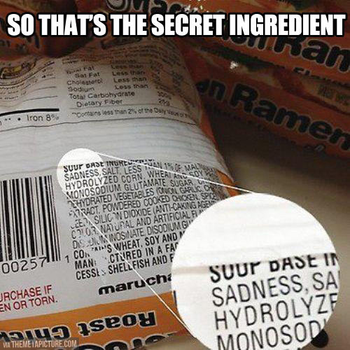 Secret ingredient…