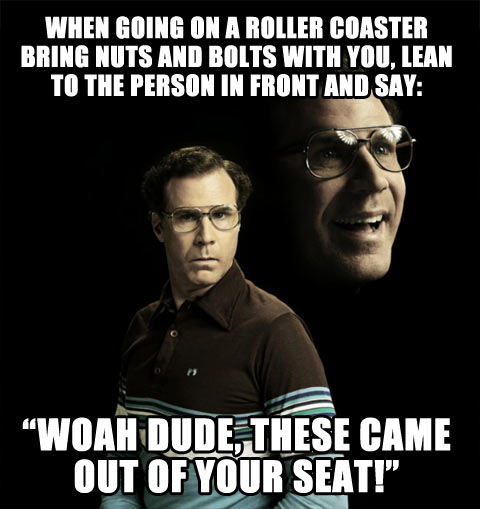 I’ll try this next time I got to a roller coaster…