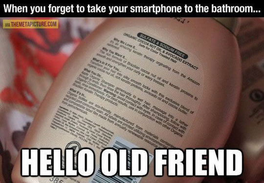 When your forget your smartphone…