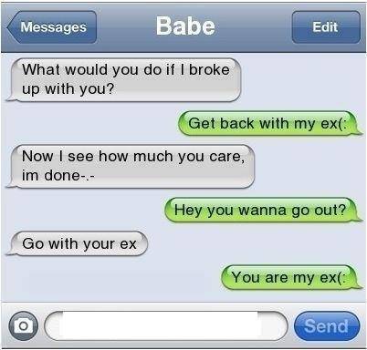 Go with your ex
