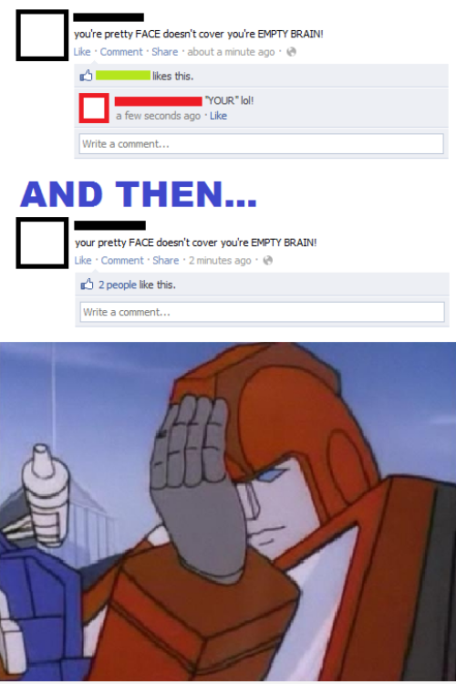 People are stupid on Facebook…