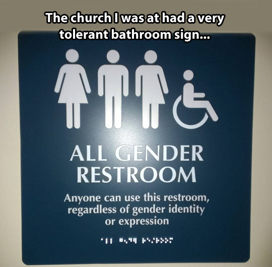 Open-minded church…