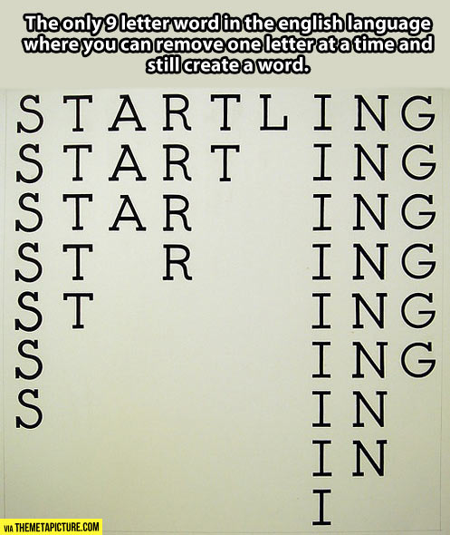The most interesting word in the English language…