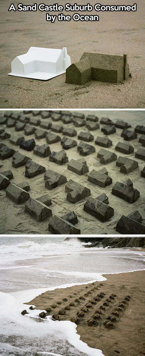 Sand sculpture installation…