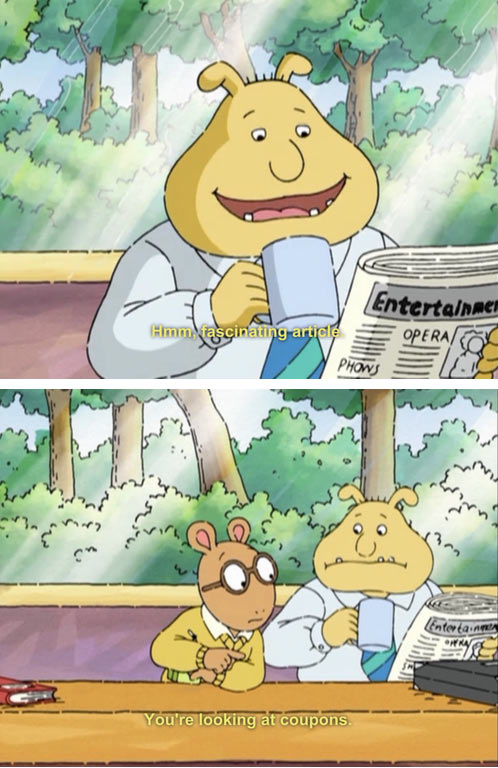 I don’t remember asking you a damn thing Arthur…