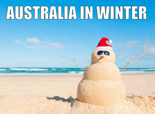 Cold days in Australia…