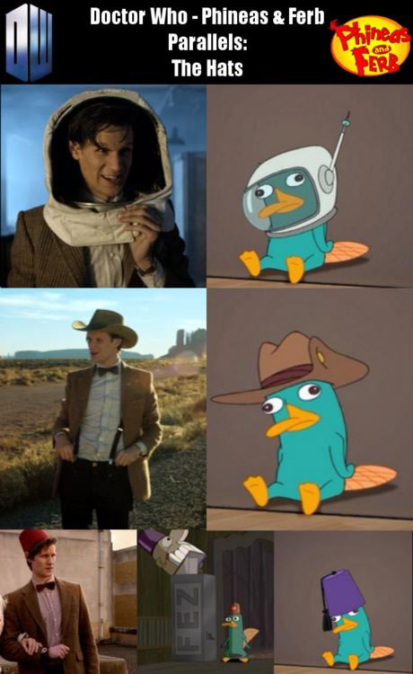 Doctor Who-Phineas and Ferb parallels…