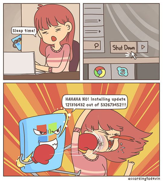 funny-Windows-Update-punch-girl-sleepy