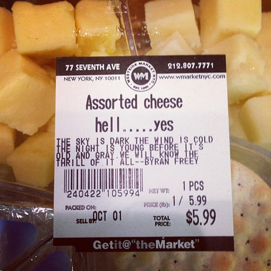 Assorted cheese?