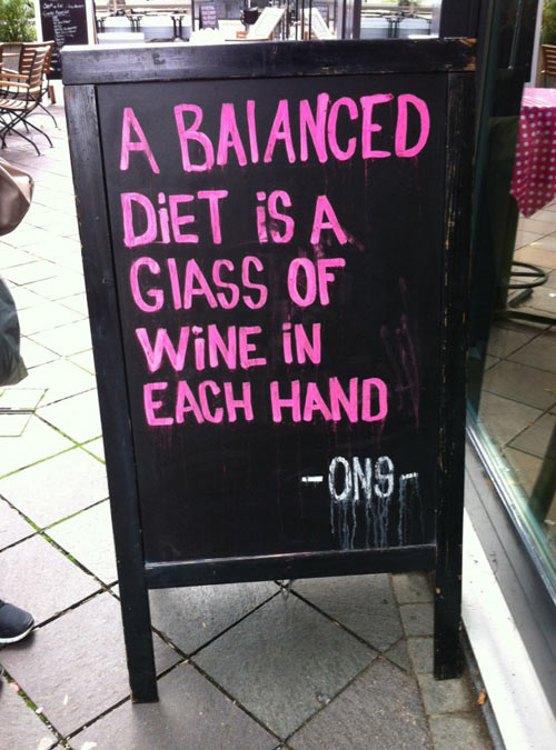 The recipe of a balanced diet…