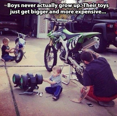 funny-family-boys-toy-motorcycle