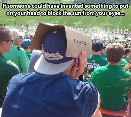 If you just turned your hat around…