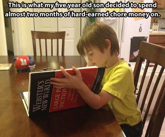 This kid has a bright future…