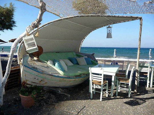 Recycle boat couch…