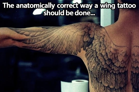 Anatomically correct tattoo…