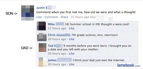 Why you shoulnd't befriend your parents on Facebook — 11