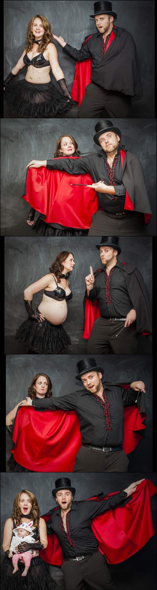cool-dad-magician-pregnancy-announcement