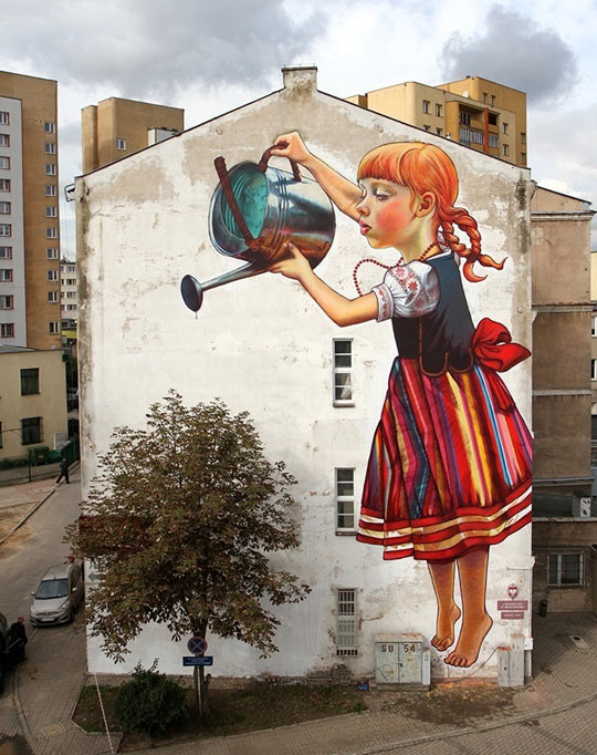 The Legends Of Giants, awesome wall mural in Poland…