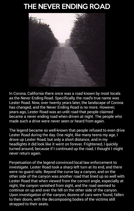 cool-never-ending-road-California-legend