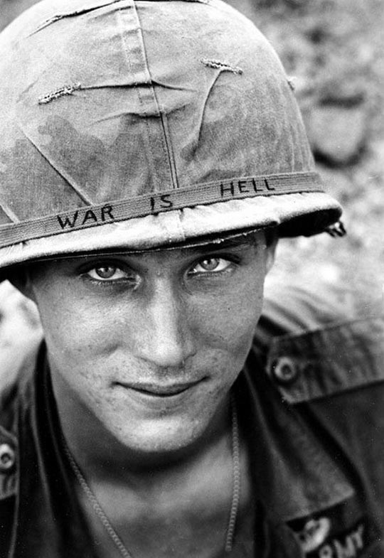 Ridiculously photogenic soldier in Vietnam…