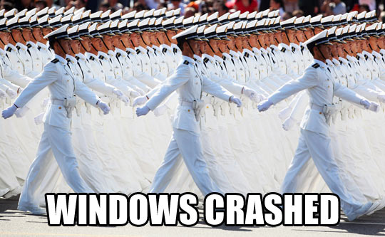 Windows crash…