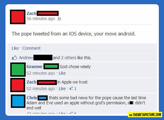 Android vs. iOS…