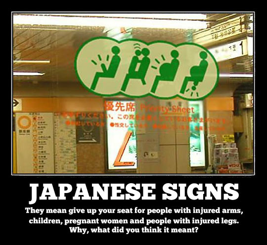 Japanese signs…