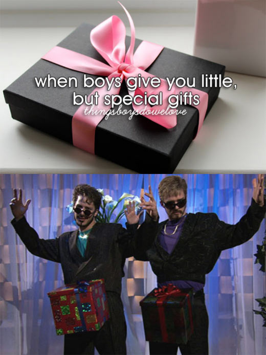 When boys give you little but special gifts…