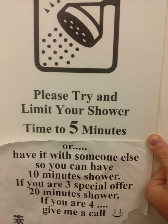 funny-New-Zealand-limit-shower-time-note