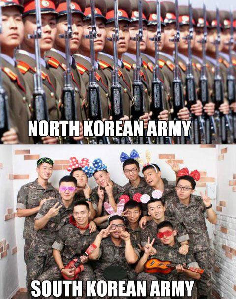 funny-North-South-Korean-army-differences