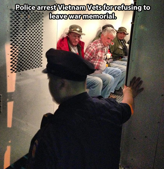 This is how the country treats its own vets…