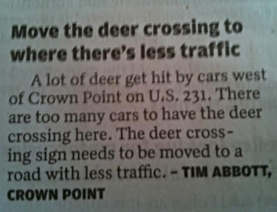 funny-ad-newspaper-deer-crossing