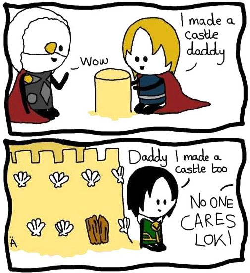 Loki’s harsh childhood…