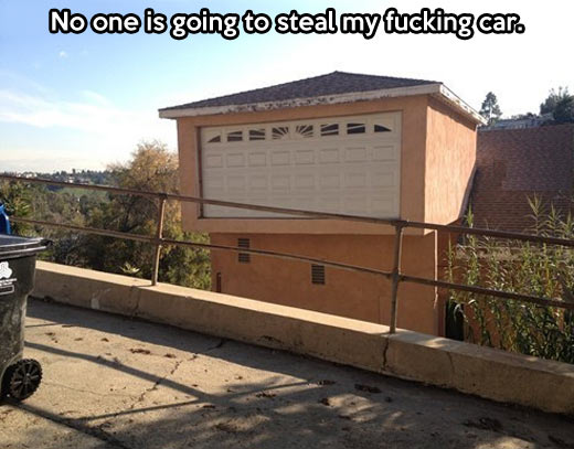 funny-high-garage-building-steal-car