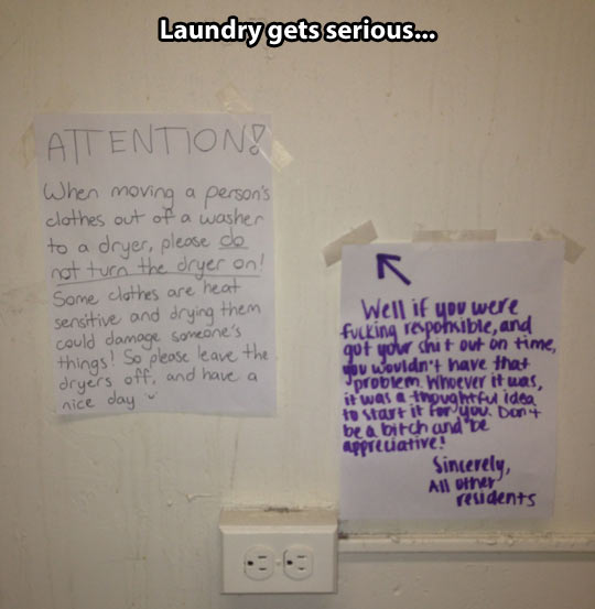Laundry just got serious…
