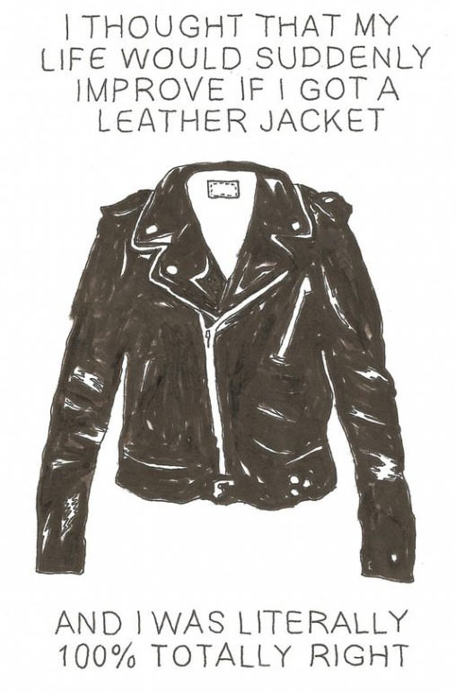 Getting a leather jacket…