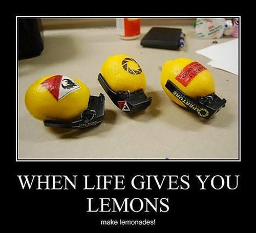 When life gives lemons to gamers…