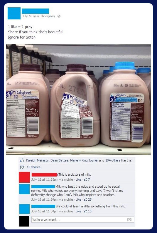 Kudos to that milk…