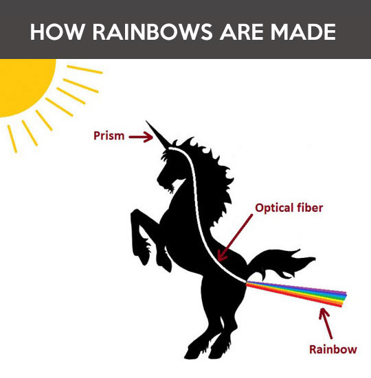 How a rainbow is formed…