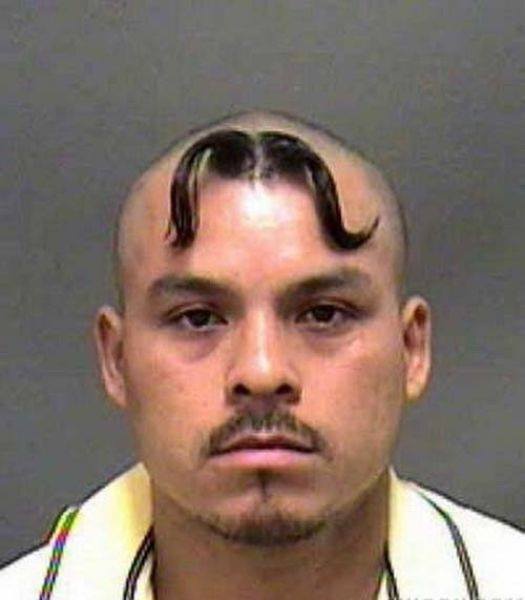 9 He Couldn’t Grow a Moustache on His Face...So Grew It on His Head